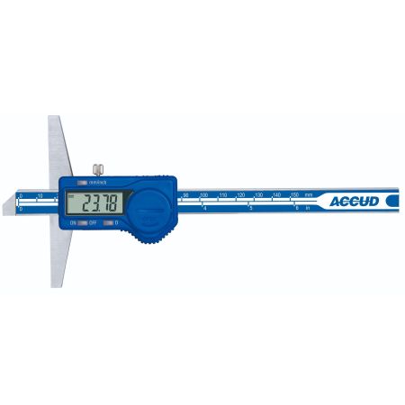 ACCUD głębokościomierz elektroniczny0-200/0.01 mm + świadectwo wzorcowania 171-008-11-WZORC