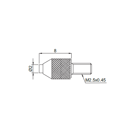 ACCUD końcówka węglikowa 8 mm płaska 270-005-21 