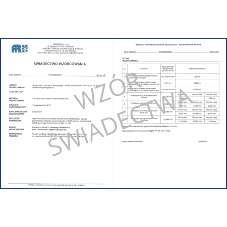 ACCUD szczelinomierz klinowy 0,8-15/0,1mm + świadectwo wzorcowania 962-015-05 WZORC