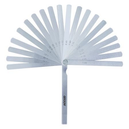 ACCUD szczelinomierz listkowy0.05-1.00mm 20 listków (300mm) DIN2275 915-100-20