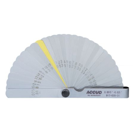 ACCUD szczelinomierz listkowy calowy0.0015"~0.035" 32 listki 917-035-31