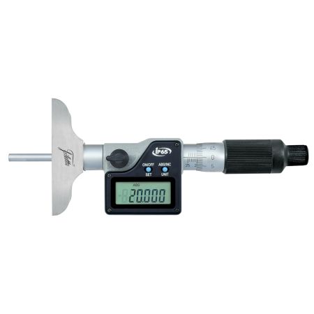 SCHUT głębokościomierz elektroniczny 0-50/0,001mm IP65 poprzeczka 63mm końcówka płaska 909.766