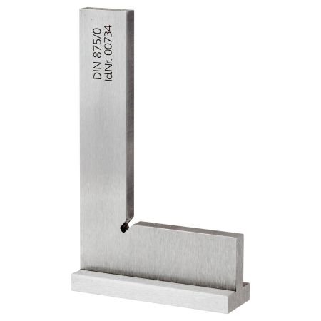 SCHUT kątownik stalowy ze stopką 250x165mm DIN 875/2 + świadectwo wzorcowania 670.245 WZORC 