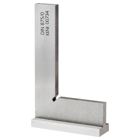 SCHUT kątownik stalowy ze stopką 75x50mmDIN 875/2 + świadectwo wzorcowania 670.241-WZORC