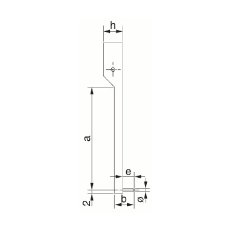 SCHUT końcówki zewnętrzne 70 mm Ø 4 mm do suwmiarki uniwersalnej 910.297 