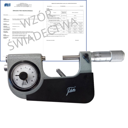 SCHUT pasametr/transametr 25-50/0.001mm+ świadectwo wzorcowania 906.597-WZORC