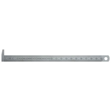 SCHUT przymiar z hakiem 300x13x0,5mm stal nierdzewna, matowa, klasa II 835.477 