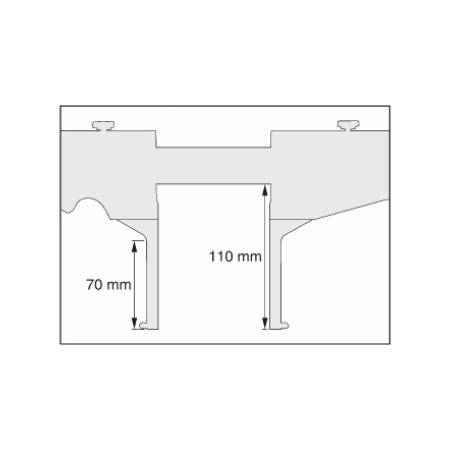 SCHUT suwmiarka elektroniczna 30-300/0,01 mm lekka uniwersalna 853.206