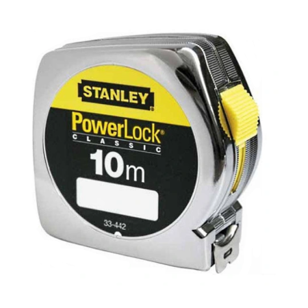 STANLEY miara zwijana 10 M POWERLOCKobudowa ABS 1-33-442 25 mm