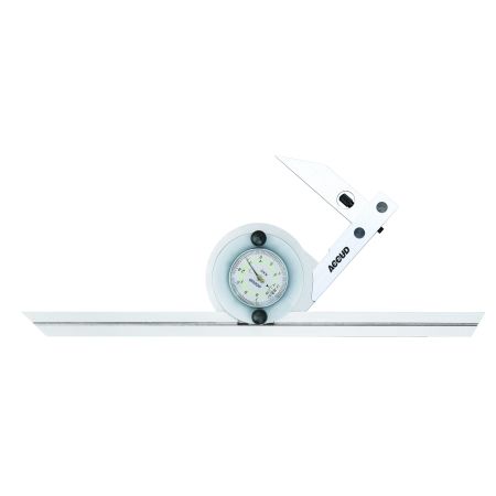 ACCUD Kątomierz zegarowy 0-360 stopni ramie 150mm 816-360-01