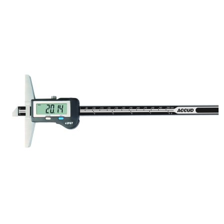 ACCUD głębokościomierz elektroniczny 0-200/0,01mm IP67 197-008-11