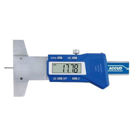 ACCUD głębokościomierz elektroniczny 0-25/0.01mm do bieżnika opon okrągły głębokościomierz 176-001-21