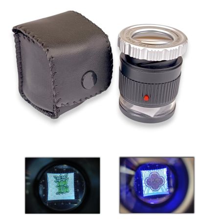 ACCUD lupa powiększająca 30x z diodami LED i UV MG30X